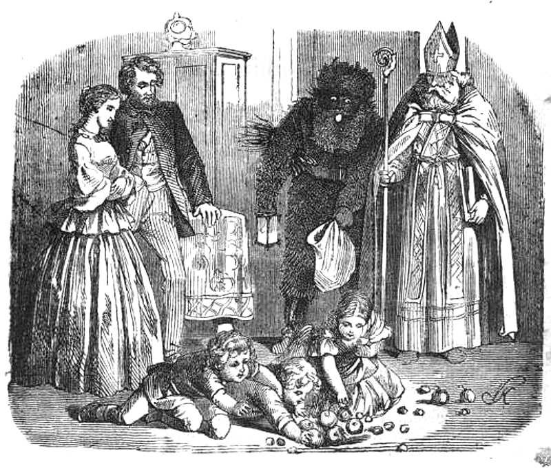 Nikolaus und Knecht Ruprecht (1860)