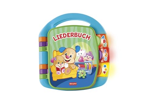 Fisher-Price Lernspaß, Liederbuch, Baby Musik Buch, Musikspielzeug für Babys, Elektronisches Kinderbuch, ab 6 Monate,...