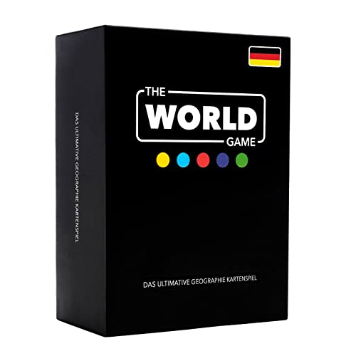 The World Game - Geographie Kartenspiel - Lernspiel für Kinder, Familie und Erwachsene - Welt Brettspiele für 2-6 Personen...