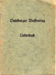 Liederbuch Duisburger Waffenring
